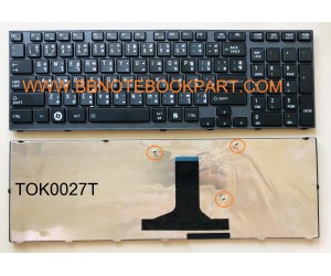 Toshiba Keyboard คีย์บอร์ด Satellite A660 A660D A665 A665D P750 P755 ภาษาไทย อังกฤษ